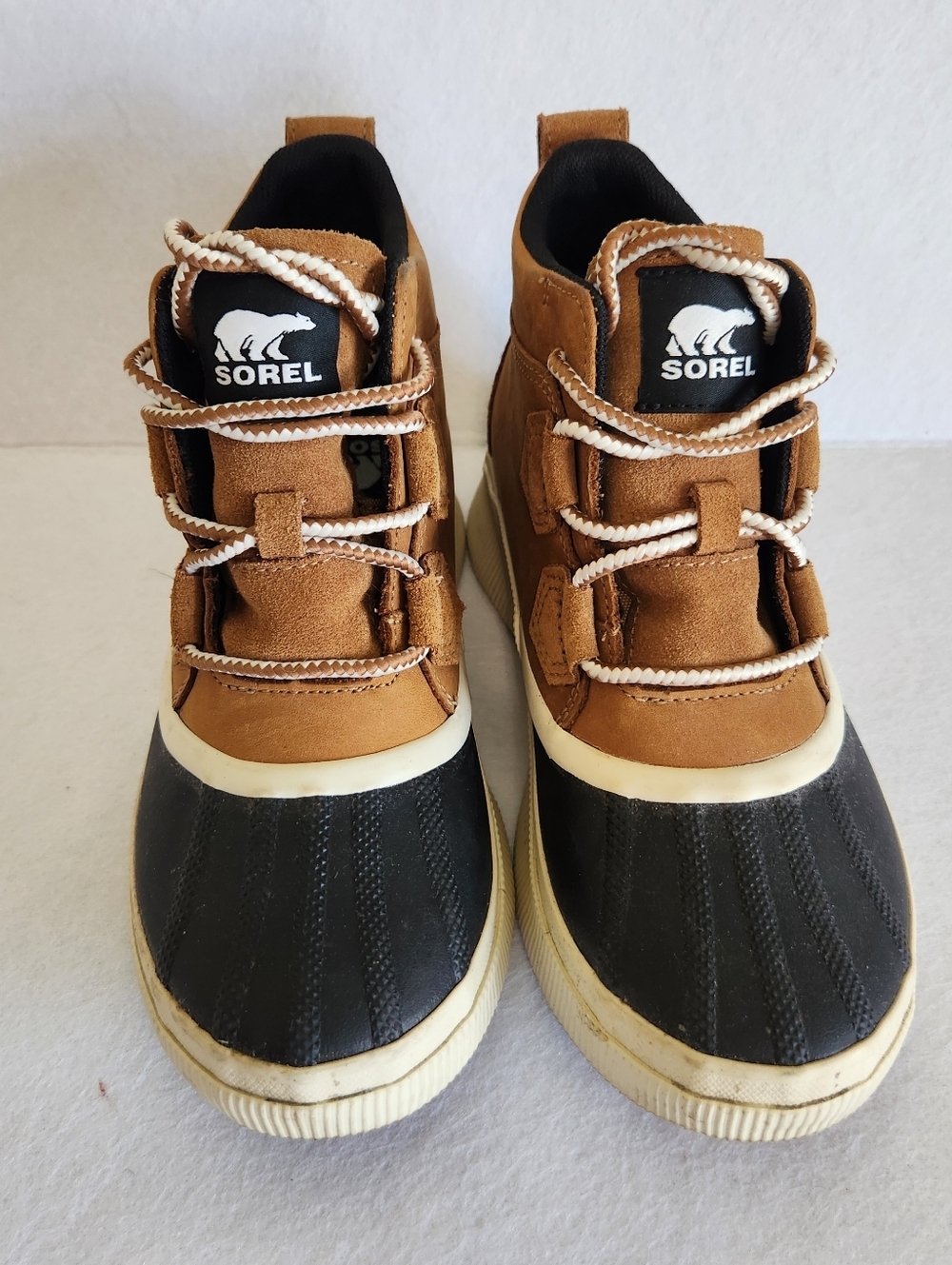 Sorel Brown and Black Waterproof Women's Duck Boots Size 6 - Picture 4 of 8